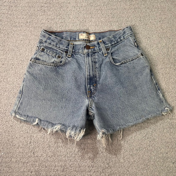 Levi Strauss Signature Other - Levi Strauss Denim Shorts Loose Fit 16 Blue Vintage Y2K Baggy Cut Off